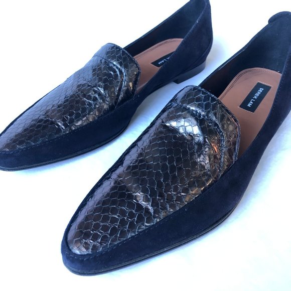 Derek Lam Snake Skin/Suede Loafer; Size 10 - Picture 1 of 11